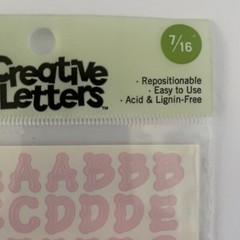 Making Memories Creative Letters Scrapbooking Stickers 2 – 7/16″ Dot Pastel Pink