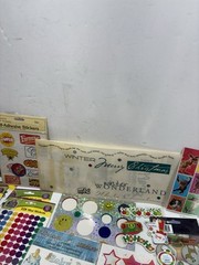 Vintage Huge Lot Of Stickers Christmas Dog Paw Elmo Twisted Whiskers Gibson