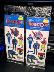 🔥 2 Vintage 1990 Rand RoboCop Stickers Sealed Packages of 8 Foil Decals RARE!