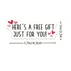 50pc Free Gift Stickers 1.7 inch