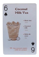 Milk Tea Recipes Mint Green Coconut Chocolate Cards Junk Journal Scrapbook S9