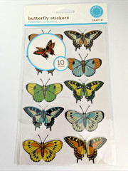 Martha Stewart Crafts Butterfly Stickers EK Success 2008- 10 Count New