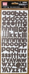 MLS My Little Shoe Box Glitter Toffee ALPHABET Alpha Letters SCRAPBOOK STICKERS