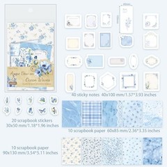 480 Pcs Floral Scrapbook Paper Junk Journal Stickers Supplies Colorful floral