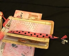 OOAK Junk journal + 1 Signature + Ephemera Box W Lace, Beads Handmade Pieces
