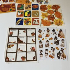 Thanksgiving Stickers Set Hallmark Gibson AGC & More