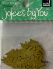 GREEN MID FERN LEAF Die-cut Embellishment(20pc)Jolee’s•Flower•Garden•Stem•Bushes