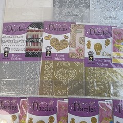 LOT of 18 Hot Off The Press Dazzles Stickers Variety Transers Nature Holiday NEW