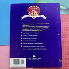 Vintage 80s Stuck On Stickers Kit 2 Scholastic Fantascenes Album Book 1983 Used