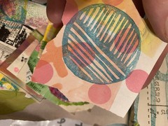 Unique Handmade Scrap Paper Art Journal Mixed Media Embellishments
