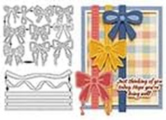15Pcs Bownot Metal Die Cut for Card Making Bownot Die Cut Ribbon Embossing Stenc