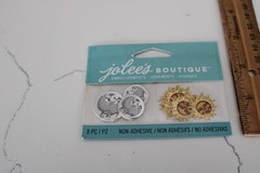 EK Success Jolee’s Boutique Embellishments Celestial Suns and Moons Scrapbooking
