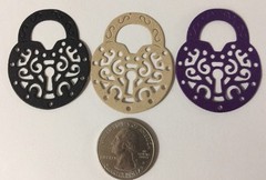 LOCK & KEY Die-Cuts(6pc) Victorian•Steampunk•Filagree•Card Making •Scrapbooking•