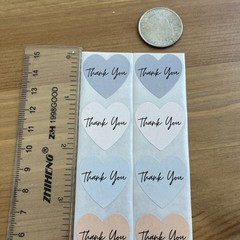 10pcs Cute Thank You Stickers 1 inch Small Business Decorate Envelopes Sealing