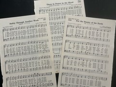 Vintage Sheet Music Single Pages lot of 100 craft junk journal art collage mixed