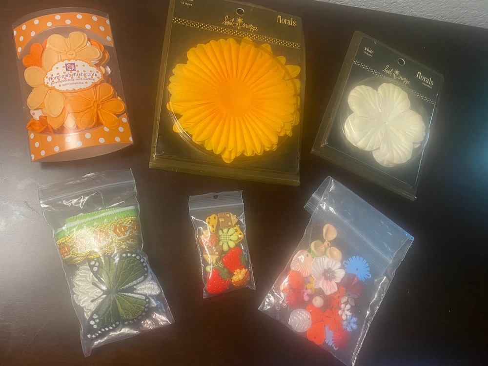 Lot Heidi Swapp Flowers Scrapbook/Craft + More Embellishments L🌸🌸k!!