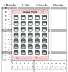 Oven Icon Planner Sticker, Cleaning Chores Sticker, Calendar & Journal Sticker
