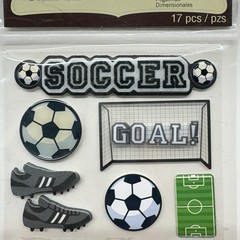 Soccer Balls Goal Offense Defense Assist All Star Field Recollections Stickers