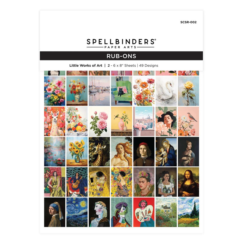 Spellbinders Rub-Ons – Little Works of Art, SCSR-002