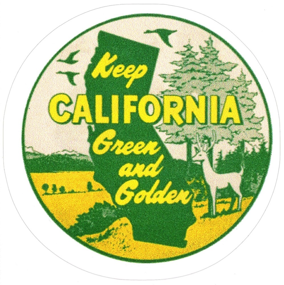 Keep California Green and Golden – Sticker (Reproduction)