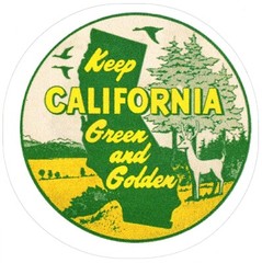 Keep California Green and Golden – Sticker (Reproduction)