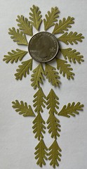 GREEN MID FERN LEAF Die-cut Embellishment(20pc)Jolee’s•Flower•Garden•Stem•Bushes