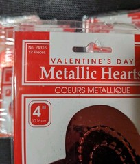 Valentine Hearts Cupid Red Metallic Lot Crafts Bulletin Boards Scrapbook Wedding