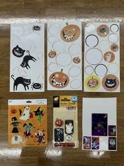 Huge Lot Of Halloween Stickers Scrapbooking Crafts Wood,Foam, Tread Ones Too!
