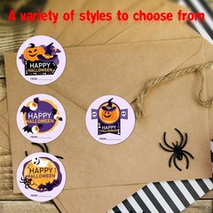 2″ Happy Halloween Stickers Set, Bat Ghost Stickers, Gift Box，Greeting Cards DIY