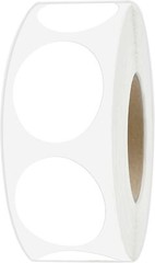 1″ White Round Color Coding Circle Dot Labels on a Roll 1000 Stickers 1 inch …