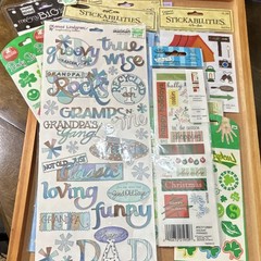 Crafter’s Square Stickabilities Scrapbooking Lot: Stickers & Rub-On, Holiday