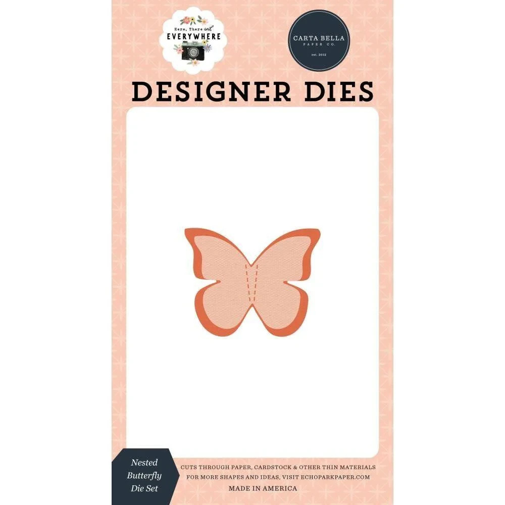 Carta Bella Designer Dies WELCOME FALL – NESTED BUTTERFLY