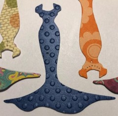 MINI FANCY DRESS Die-Cuts(6pc)Approx.2-1/2 x 3-3/4″Christmas•Formal •Prom•Party