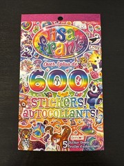 Lisa Frank Sticker Book 5 Sticker Sheets 600 Stickers Bendon New Booklet