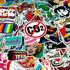200 pcs Large Cool Random Vinyl Stickers/Decals