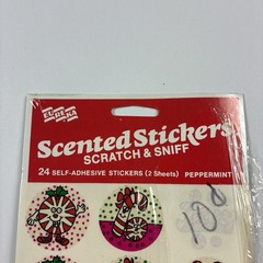 Eureka VTG Lot of Scratch & Sniff Scented Christmas Stickers Peppermint Pine