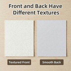 25 Pack Embossed Backing Boards Only, 12×18 Uncut White Mat Board, Acid Free …