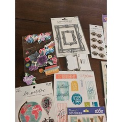 Multi-Brand Scrapbook Sticker Lot Mixed Themes Multicolor Craft Die Cuts