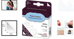 3L PVC-Free Polypropylene Photo Corners – 250 Pack for Creative Projects