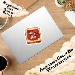 Christian Jesus Sticker, Faith Bible Decal, Inspirational Vinyl Sticker