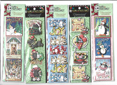 10 Mary Engelbreit Dimensional Christmas Scrapbook Sticker Packs + Comfort & Joy