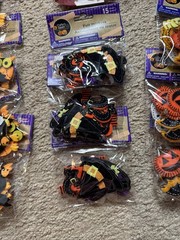 Halloween Scrapbook Felt Stickers, Fall Leaves, & Googly Eyes LOT OF 19