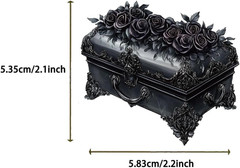 50Pcs Transparent Gothic Black Rose Stickers for Scrapbooking PET Nature Plant F