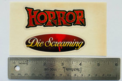 RETRO STICKER LOT Horror Ghost Raven Spider Black Cat Insects Blood Severed Hand