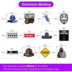Cybersecurity & Hacker-Themed Waterproof Vinyl Stickers for Tech, Coding, etc