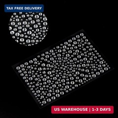 KIMOBER 325pcs Clear Rhinestone Stickers,Self Adhesive Bling Gems