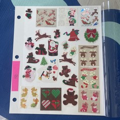 80s Stickers Vintage Large Bears Fuzzy, Glow In Dark Christmas LOT Sandylion!