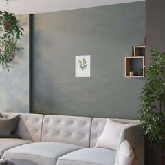 Watercolor Single Leaf Greenery Poster – Wall Decor 9″ 12″ 18″ 24″ Printed