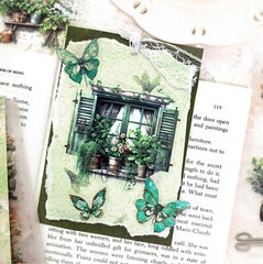 Windows Garden Shop PET Stickers Book Bullet Journals Card Scrapbooking Collage