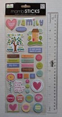 I Love My Family Mom Dad Brother Sister Scrapbooking Stickers Me & My Big Ideas